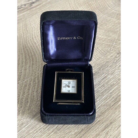 Vintage Tiffany & Co. Swiss Made Travel Clock - Picture 2 of 8
